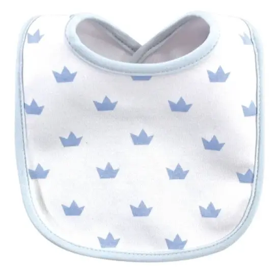 Hudson Baby Infant Boy Cotton Bibs 10pk, Handsome As A Prince, One Size image {9}
