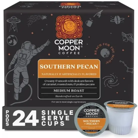 Copper Moon Southern Pecan Flavor Medium Roast Coffee Pods - 24ct image {8}