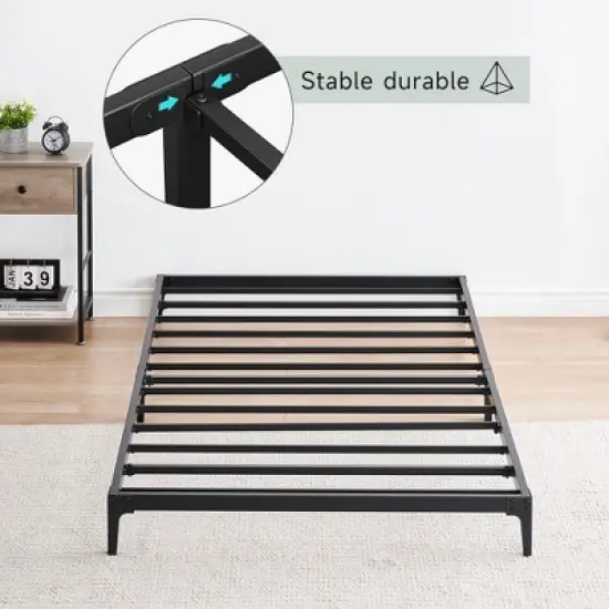 Whizmax 6 Inch Low Profile Bed Frame, Heavy Duty Metal Platform Bed Frame, Mattress Foundation, No Box Spring Needed image {5}