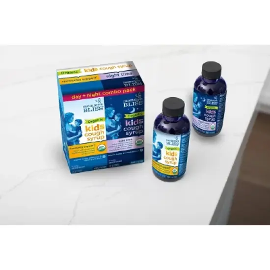 Mommy's Bliss Organic Kids' Day & Night Immunity Boost & Cough Relief Syrup Combo Pack - 8 fl oz/2pk image {4}