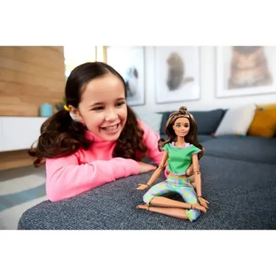 ​Barbie Made to Move Doll - Green Dye Pants image {1}