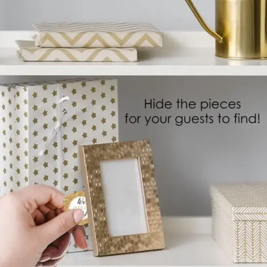 Big Dot of Happiness We Still Do - 50th Wedding Anniversary - Anniversary Party Scavenger Hunt - 1 Stand and 48 Game Pieces - Hide and Find Game image {2}