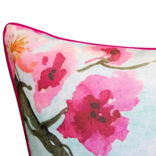 20" x 20" Reversible Birds Decorative Patio Throw Pillow - Edie@Home image {5}