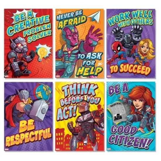 Eureka&reg; Marvel&trade; Motivational Poster Set Bulletin Board Set, 10 Posters image {2}