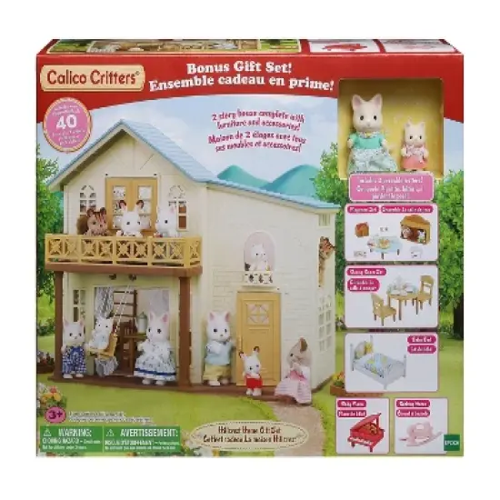 Calico Critters Hillcrest Home Gift Set, Dollhouse Playset with Figures, Furniture and Accessories image {4}