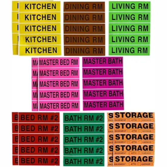 UBMOVE Moving Kit #5 42 Small/Medium/Large Boxes And Room Labels image {4}