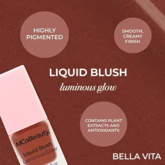 MCoBeauty Liquid Blush Luminous Glow - 0.5 fl oz image {6}