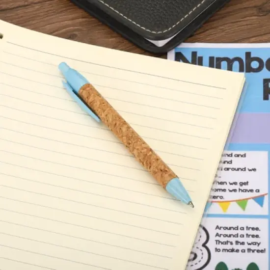 Unique Bargains Paper Plastic Cork Medium Point Ballpoint Pens 10 Pcs image {5}