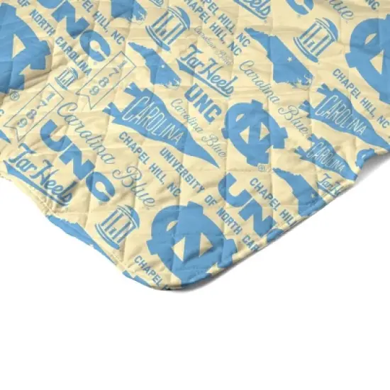 NCAA North Carolina Tar Heels 60 x 80 Quilted Throw Blanket image {3}