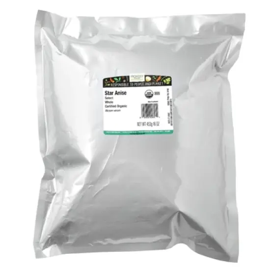 Frontier Co-op Organic Whole Star Anise Select, 16 oz (453 g) image {1}