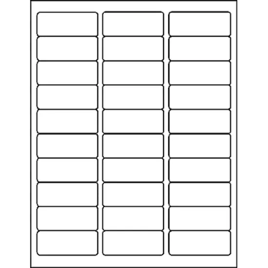 Business Source Mailing Labels Laser 1"x2-3/4" 1500/PK Clear 26123 image {2}