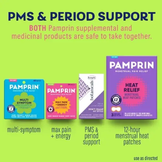Pamprin Multi-Symptom Menstrual Pain Reliever Acetaminophen Caplets - 40ct image {7}