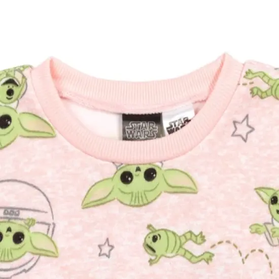 Star Wars The Mandalorian Star Wars The Child Baby Girls Fleece Sweatshirt and Leggings Outfit Set Infant image {6}