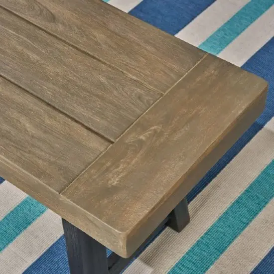 Raphael Acacia Wood Bench - Christopher Knight Home image {1}