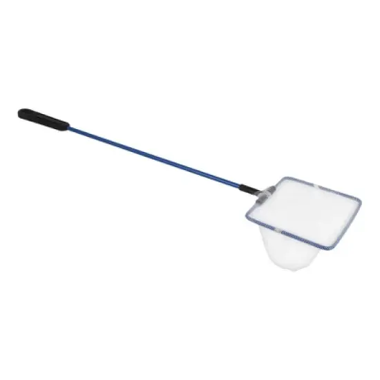 Unique Bargains Metal Frame Goldfish Betta Skimming Landing Net White for Aquarium 4"x3" image {2}
