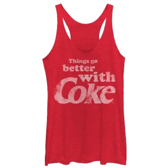 Women's Coca Cola Things Go Better With Coke Racerback Tank Top image {2}