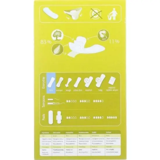 Natracare Organic Cotton Panty Liners Mini - 30 ct image {1}