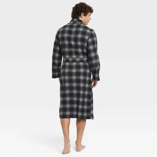 Men's Plaid Microfleece Robe - Goodfellow & Co&trade; image {1}