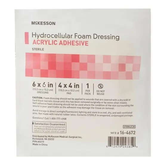 McKesson Foam Dressing With Border Sterile image {2}