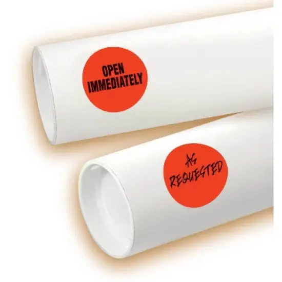 Avery Printable Color-Coding Labels, Removable Adhesive, 1-1/4" Round, Neon Red, 400 Labels (5497) image {2}