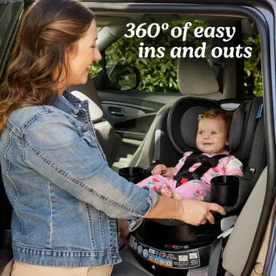 Graco EasyTurn 360 2-in-1 Rotating Convertible Turning Car Seat - Solae image {2}