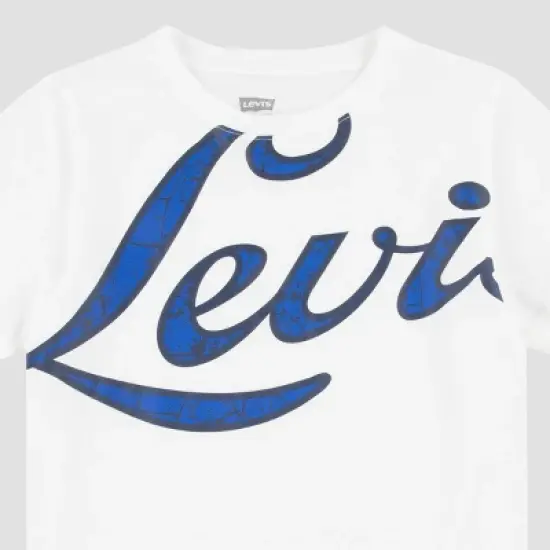 Levi's&reg; Boys' Short Sleeve Varsity Logo Graphic T-Shirt - White image {2}
