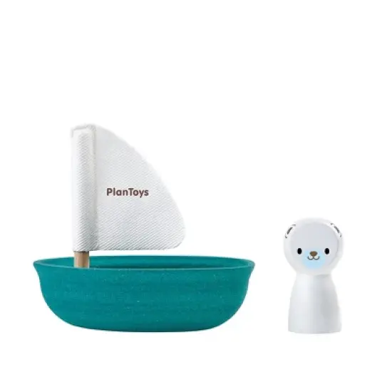 Plantoys| Sailing Boat - Polar Bear image {1}