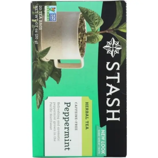 Stash Tea Herbal Peppermint Tea - Case of 6/20 Bags image {2}