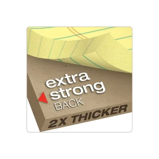 Ampad Gold Fibre Pads 8 1/2 x 14 Canary 50 Sheets Dozen 20030 image {5}