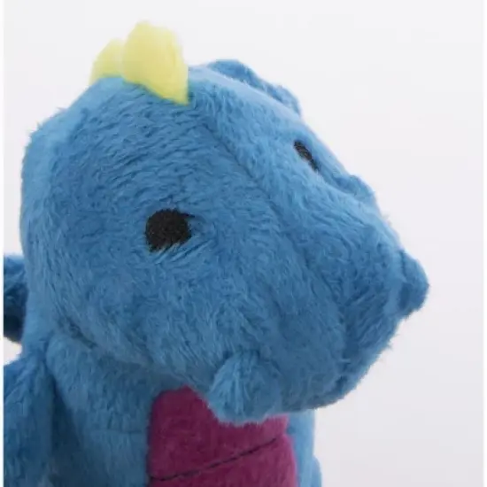 goDog Skinny Dragons Squeaker Plush Pet Toy for Dogs & Puppies, Soft & Durable, Tough & Chew Resistant, Reinforced Seams - Green, Large image {3}