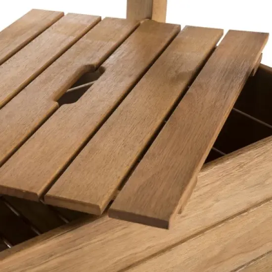 Bertie Outdoor Tea Trolley PAT7035 - Natural - Safavieh image {7}