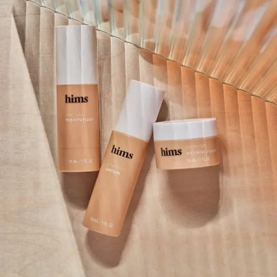 hims Skin Good Night Wrinkle Cream + Morning Serum + Moisturizer Kit - 3pc image {1}