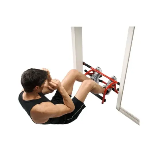 GoFit Elevated Chin Up Station - Red/Black image {8}