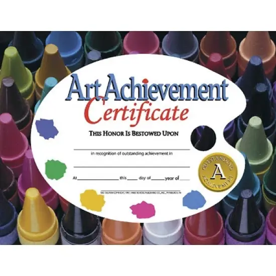 Flipside Hayes Publishing Art Achievement Certificate 8.5" x 11" 30 Per Pack 3 Packs (H-VA570-3) image {1}