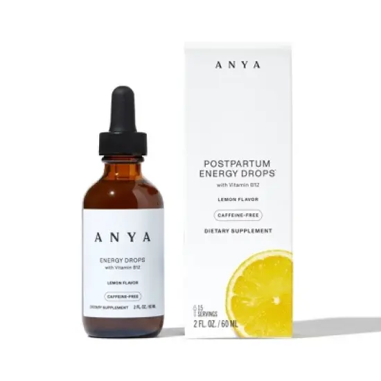 Anya Vegan Energy Drops with Vitamin B12 - Lemon - 2 fl oz image {7}