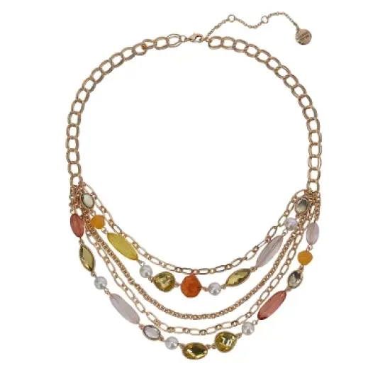 Isaac Mizrahi New York Layered and Beaded Necklace image {1}