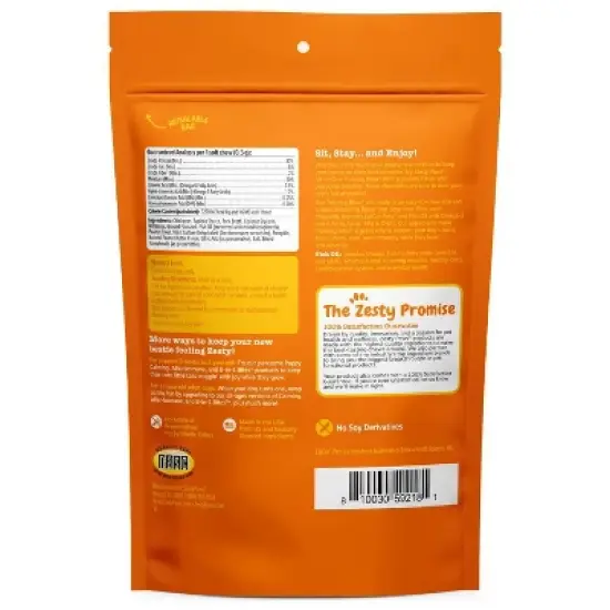 Zesty Paws Peanut Butter Flavor For Puppies and Adult Dogs with  Omega-3 EPA & DHA Fatty Acids All-in-One Training Chewy Dog Treats- 8oz image {1}