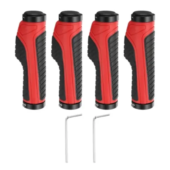 Unique Bargains Rubber Non-Slip Fit 7/8" Handlebar Grips 2 Pairs with Hex Wrench 5.28" image {4}