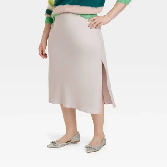 Women's Midi A-Line Slip Skirt - A New Day&trade; image {6}