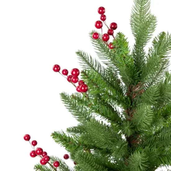 Northlight Real Touch&trade;️ Potted Sarasota Pine Artificial Mini Christmas Tree - 24" - Unlit image {4}