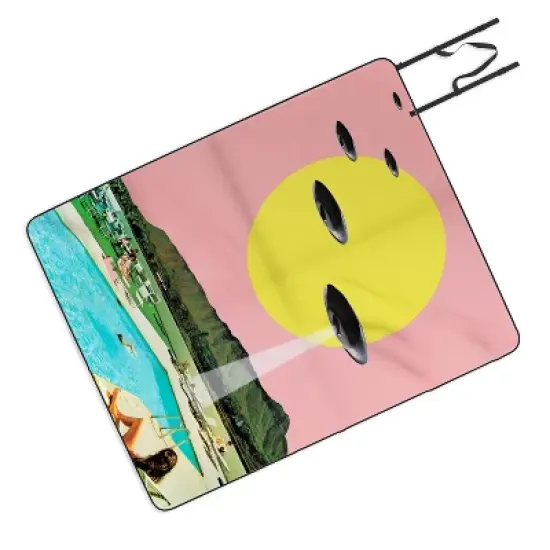MsGonzalez Invasion on vacation UFO Picnic Blanket - Deny Designs image {3}