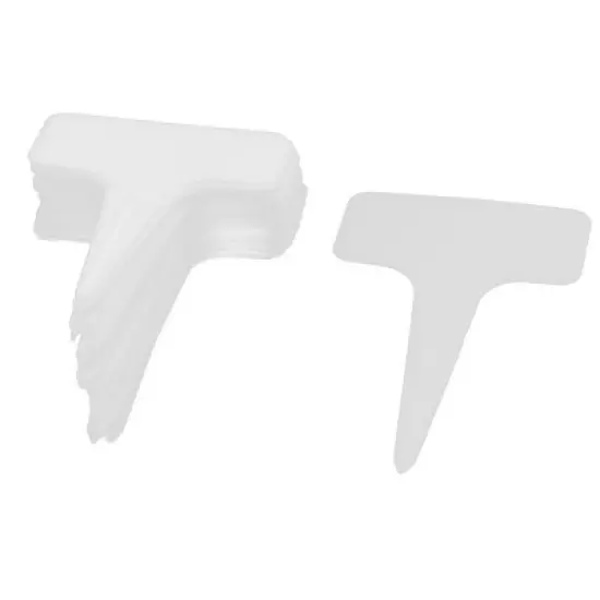 Unique Bargains Parterre Home Garden Plastic Rectangle Shaped Plant Tag Label Marker 20 Pcs image {7}