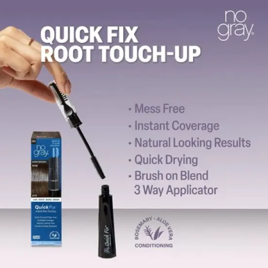 No Gray Quick Fix - Root Touch Up with Brush on Applicator &ndash; 0.5 fl oz image {12}