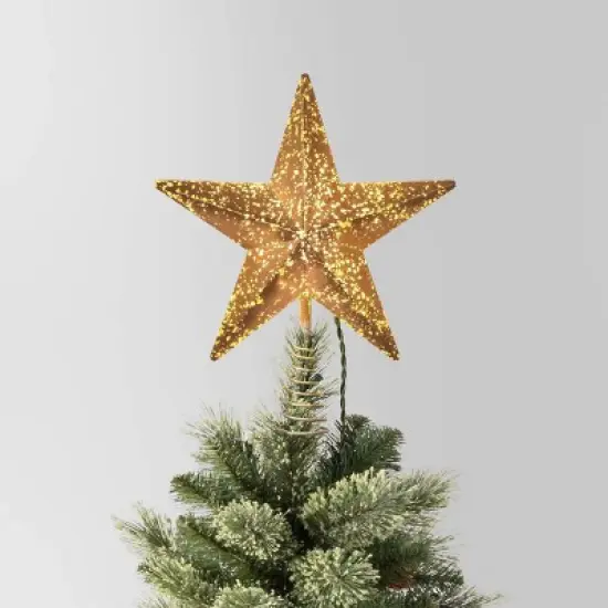 10" Pre-lit Faux Mercury Star Christmas Tree Topper - Wondershop&trade; image {4}