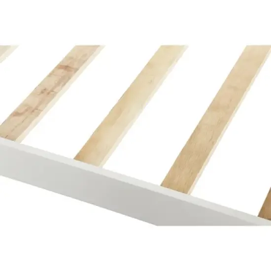 Twin Size Wood Platform Bed Frame with Slat Support-ModernLuxe image {10}