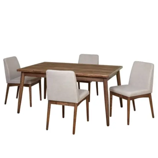 Element Mid-Century Modern Dining Set Walnut - Buylateral image {7}