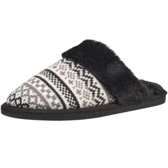 French Connection Women's Fairisle Scuff Slippers - Winter House Shoes For Women image {5}