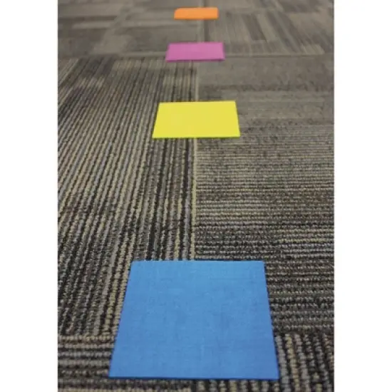 Teacher Created Resources Spot On Floor Markers, Colorful Squares, 4" Carpet image {2}