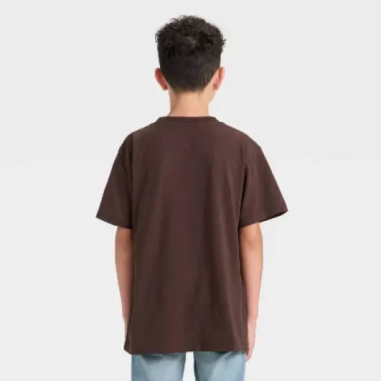 Boys' Willie Nelson Oversized Short Sleeve Graphic T-Shirt - Dark Brown image {2}