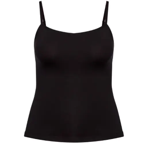 Women's Plus Size Strappy Seamless Cami - black | AVENUE image {2}